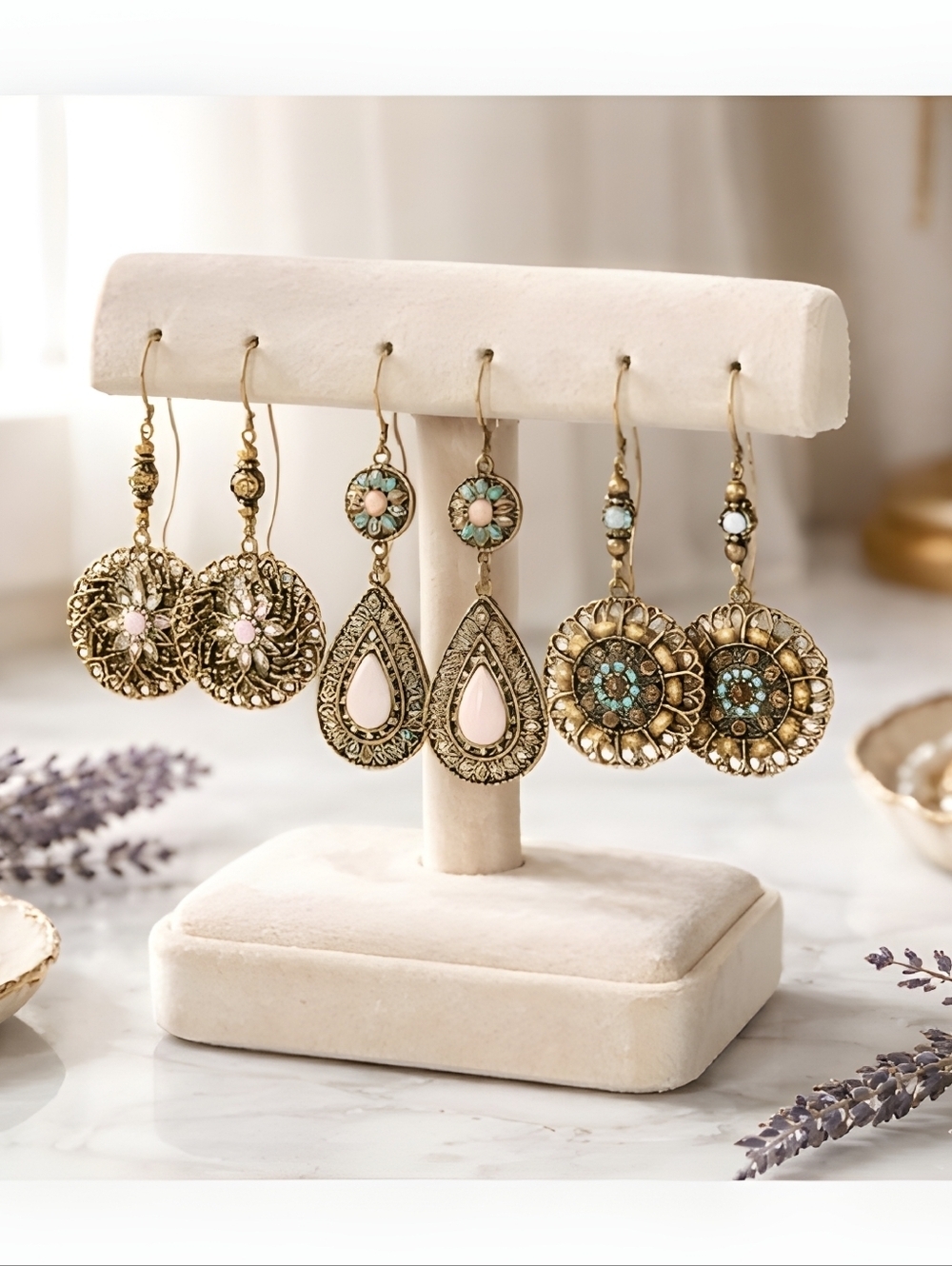 Boho Earring Set Of 3 Pair